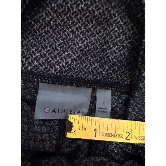 Athleta Metro Leggings Gray Criss Cross Pattern Sz. Small - Picture 2 of 9